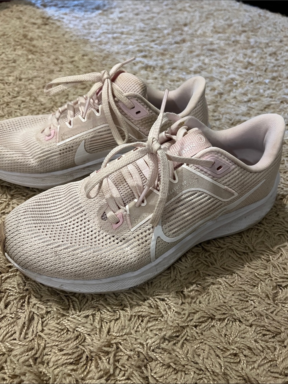 Nike Women's Pale Pink Mesh Running Sneakers